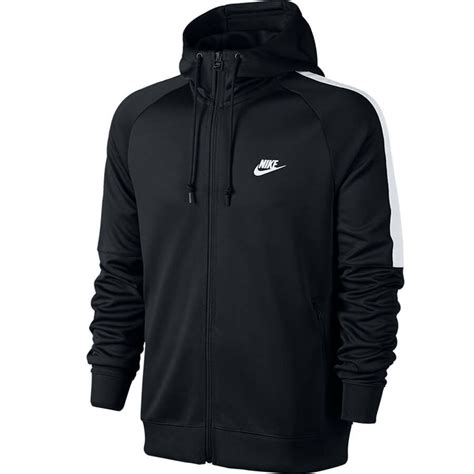 schwarze kapuzenjacke nike|Herren Schwarz Jacken .